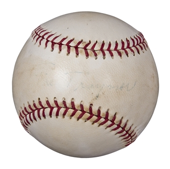 Pie Traynor Single Signed Baseball (PSA/DNA)